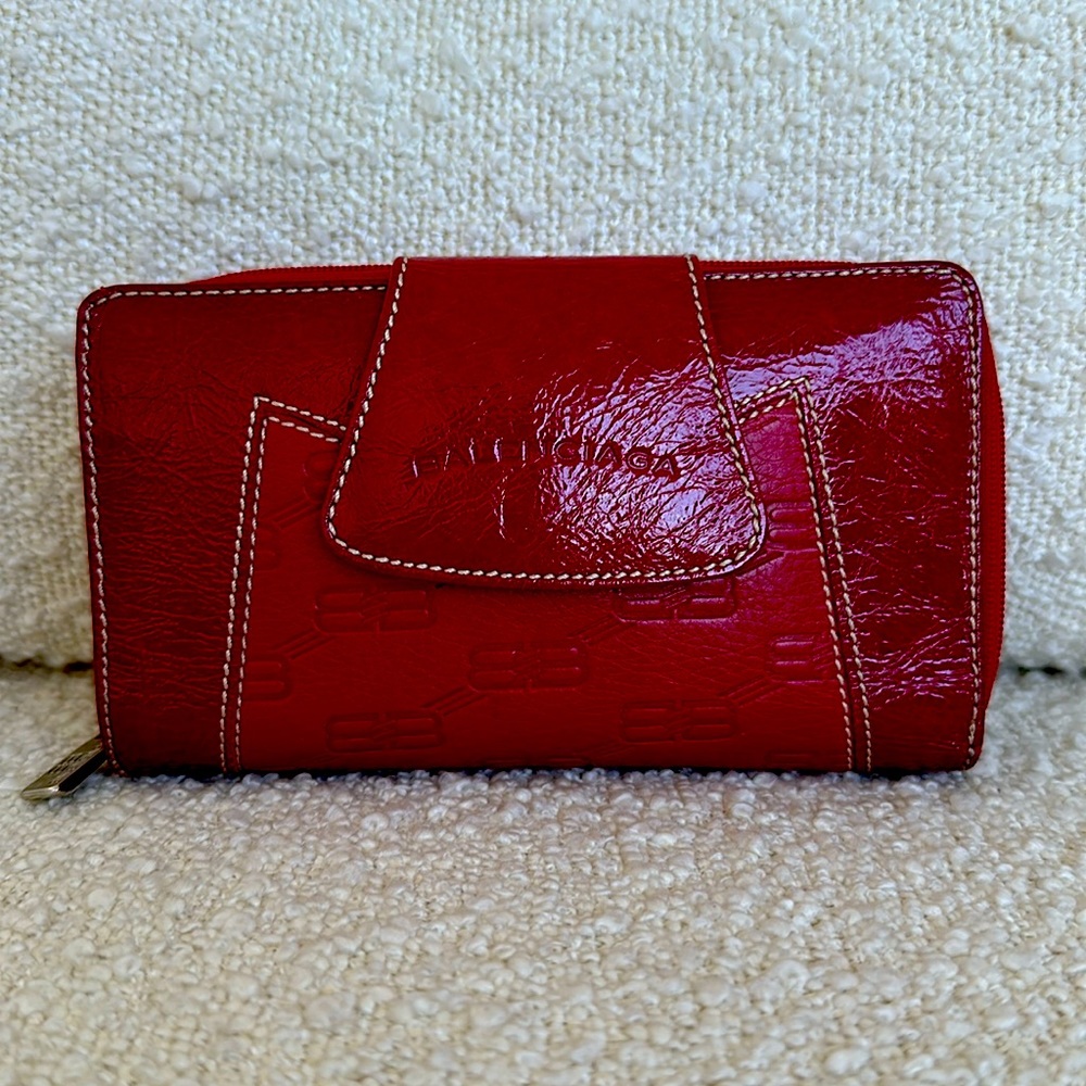 Balenciaga Red Continental Wallet